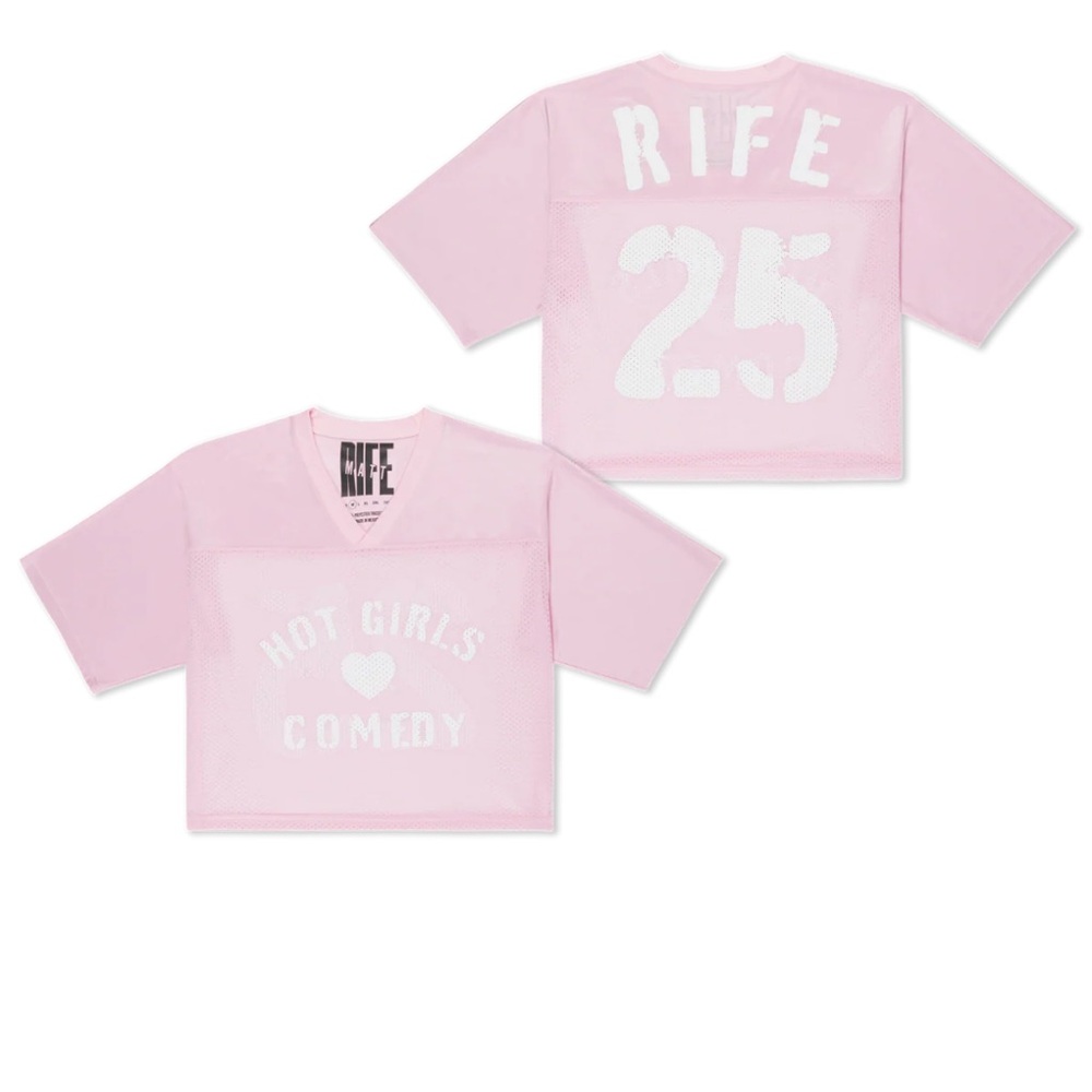 Matt Rife Official Merch Hot Girls Cropped Pink Jersey XL